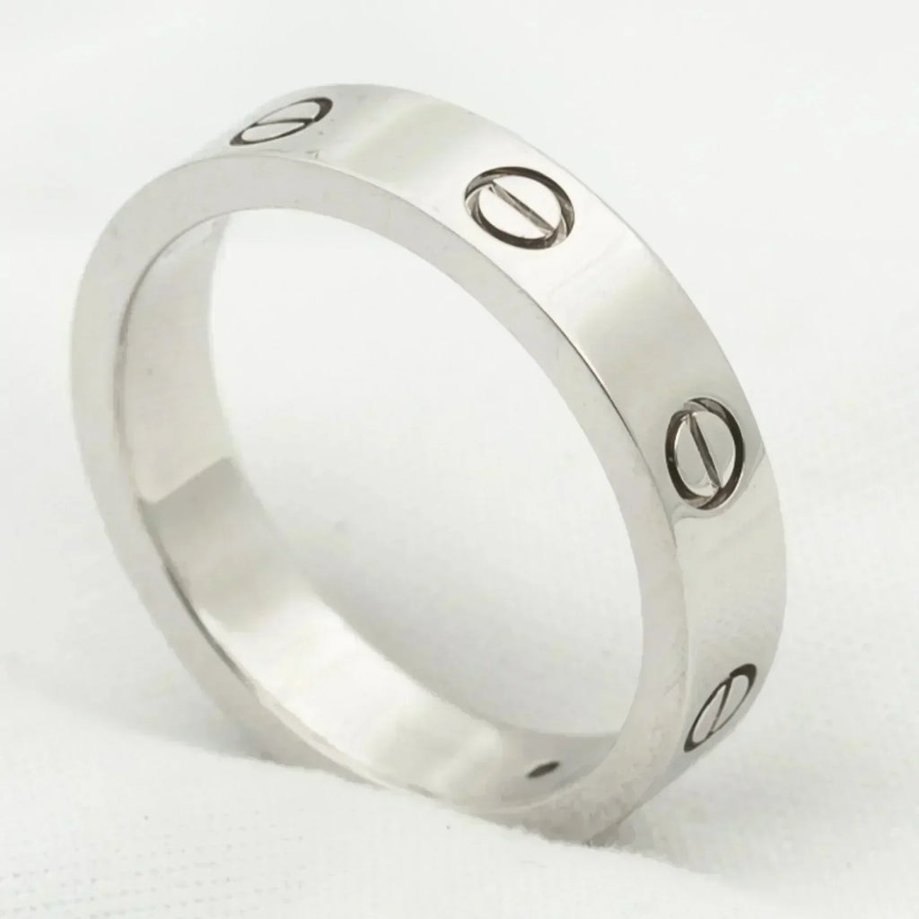 CARTIER LOVE RING 4MM 1 DIAMOND SILVER