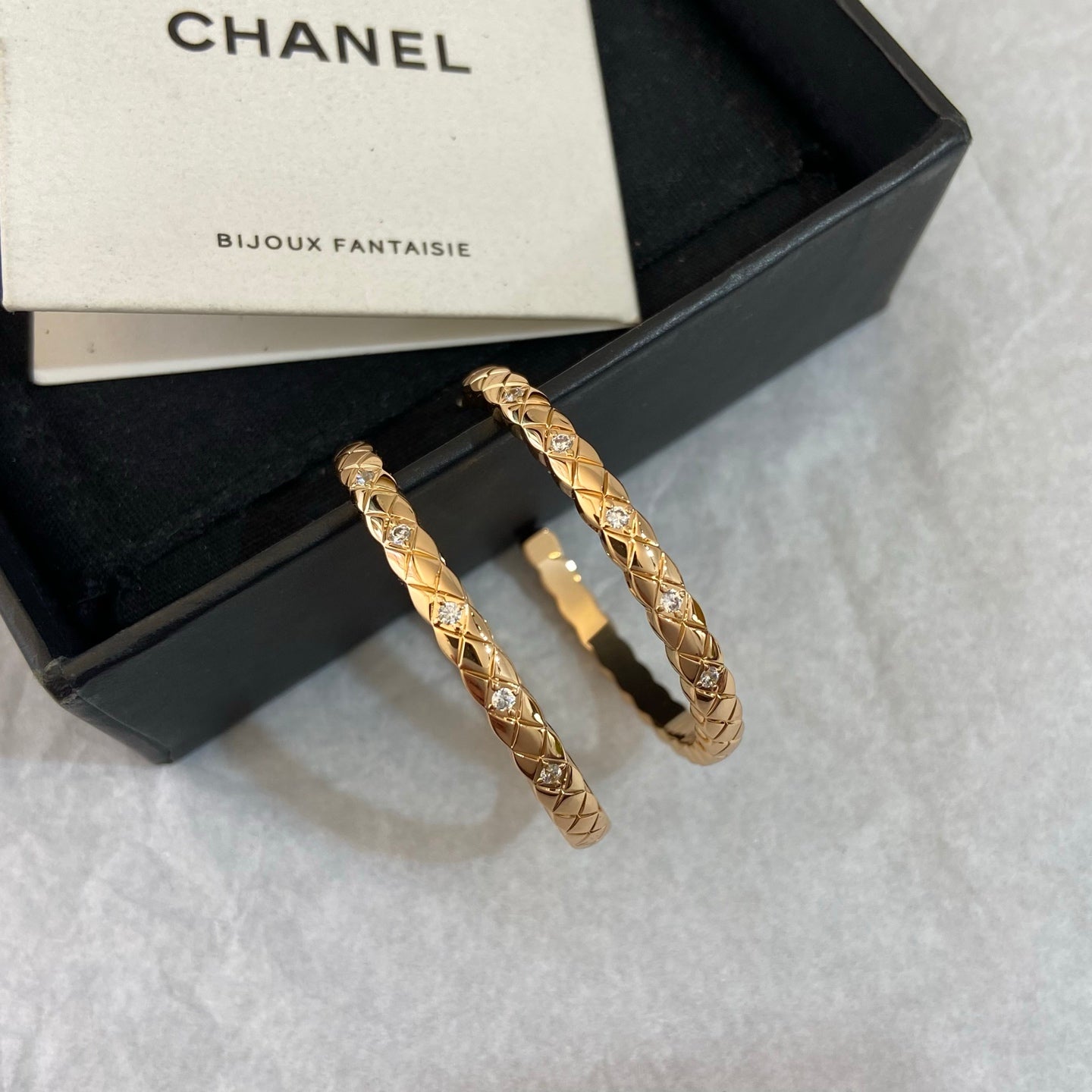 Chanel Coco Crush Earring Hoops Earrings