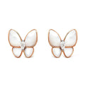 VCA BUTTERFLY MOP DIAMOND EARRINGS