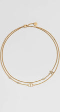 Dior Double Chain Star Necklace