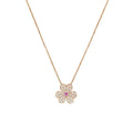 VCA FRIVOLE ROSE GOLD FLOWER DIAMOND NECKLACE